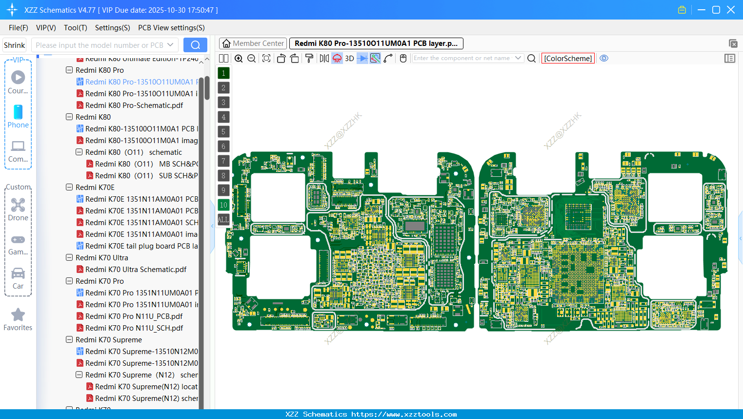 Xiaomi Redmi K80 Pro-13510O11UM0A1 PCB Layer
